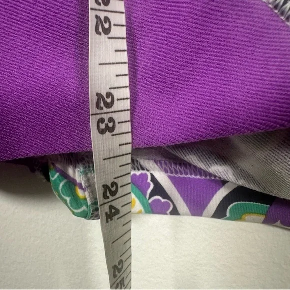 Peter Millar Womens Performance 1/4 Zip Pull Over Size Small Purple Paisley Golf - Picture 9 of 9